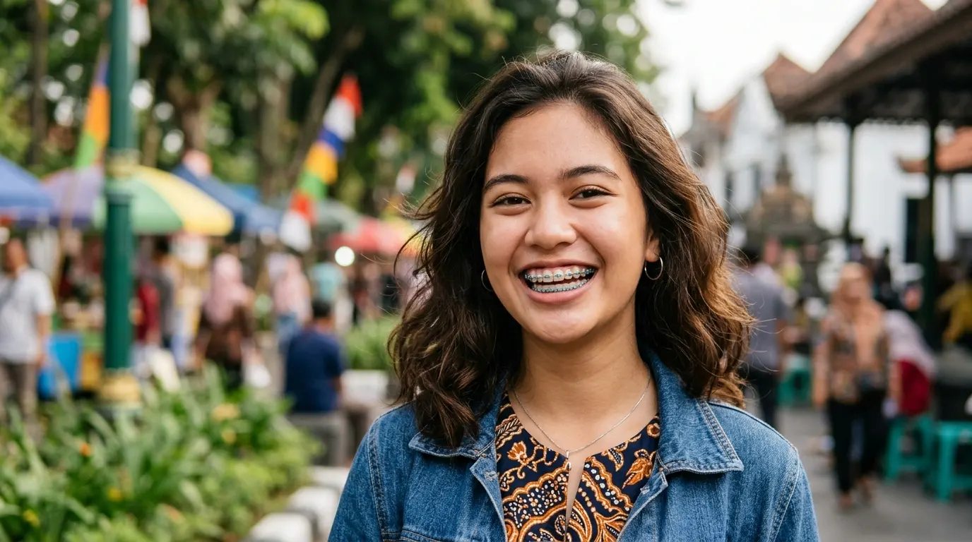 7 Jenis Behel Gigi dan Fungsinya untuk Merapikan Gigi 1 Jenis Behel Metal Konvensional (Traditional Metal Braces)